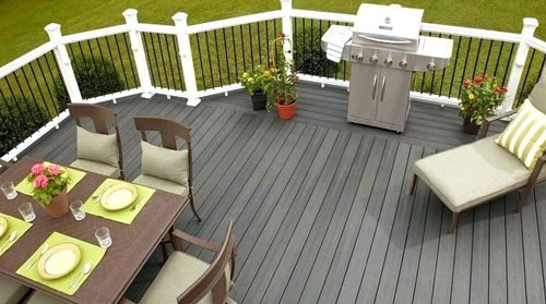 Escolhendo o material do deck externo